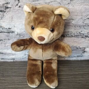 Vintage‎ Animal Fair Brown Teddy Bear Plush Stuffed Animal 12" CLEAN